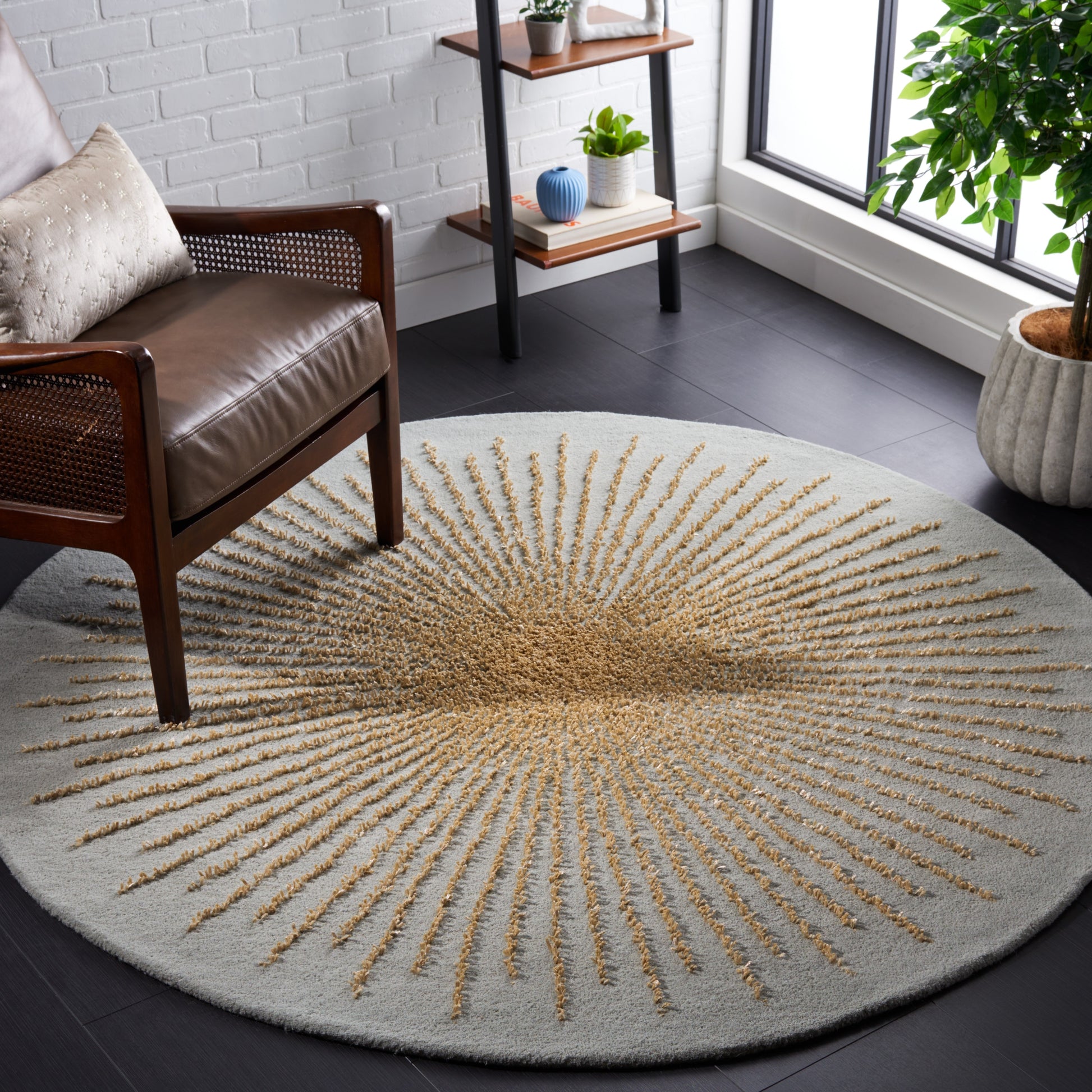 Handmade Soho Marsilia Burst New Zealand Wool Rug