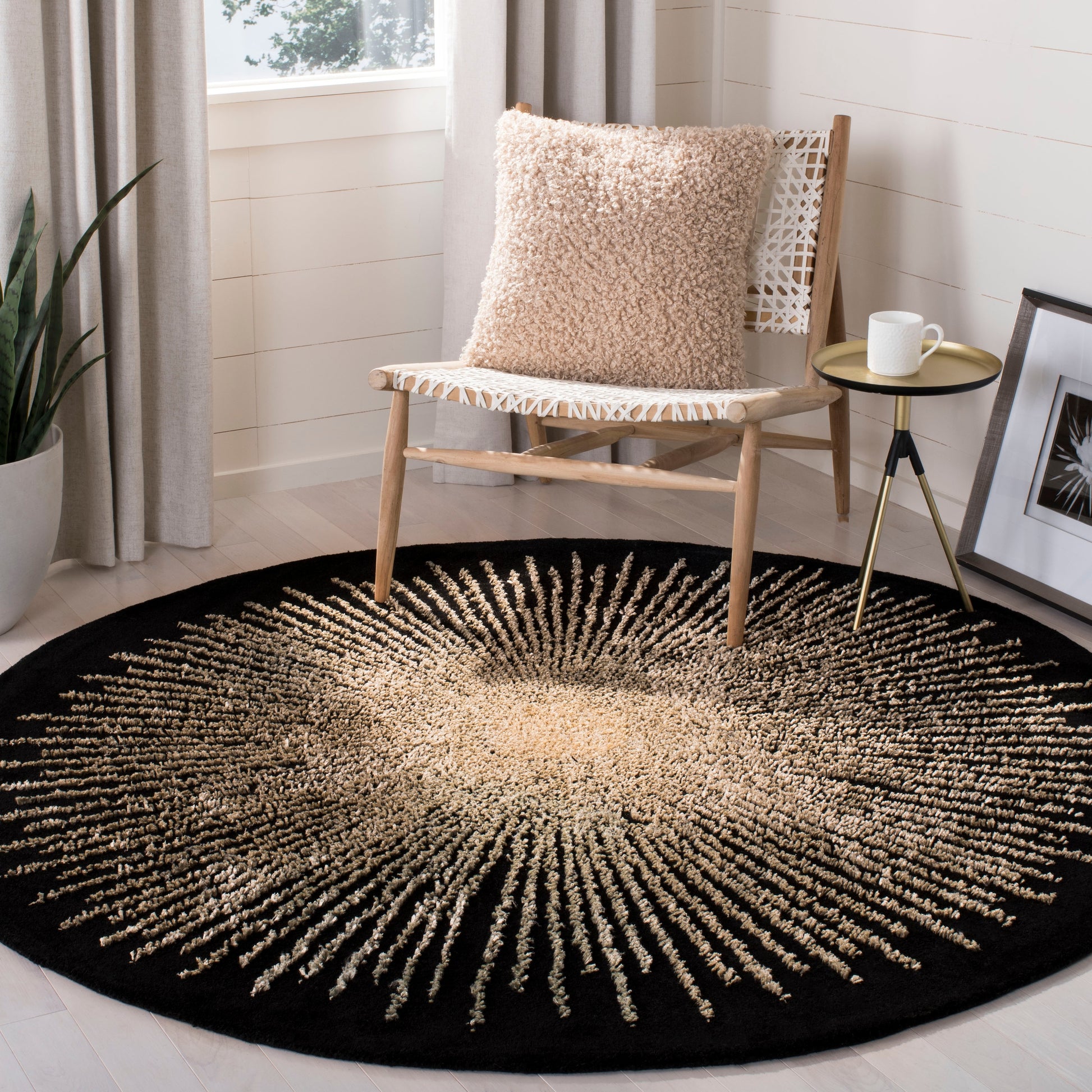 Handmade Soho Marsilia Burst New Zealand Wool Rug