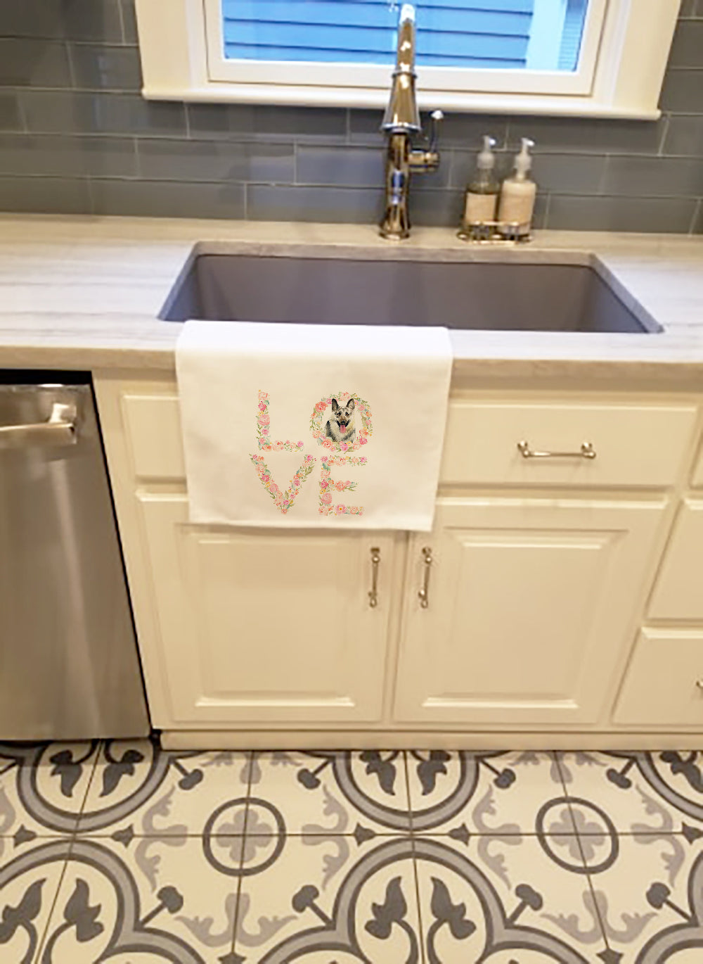 East European Shepherd Love Kitchen Towel Set of 2-2