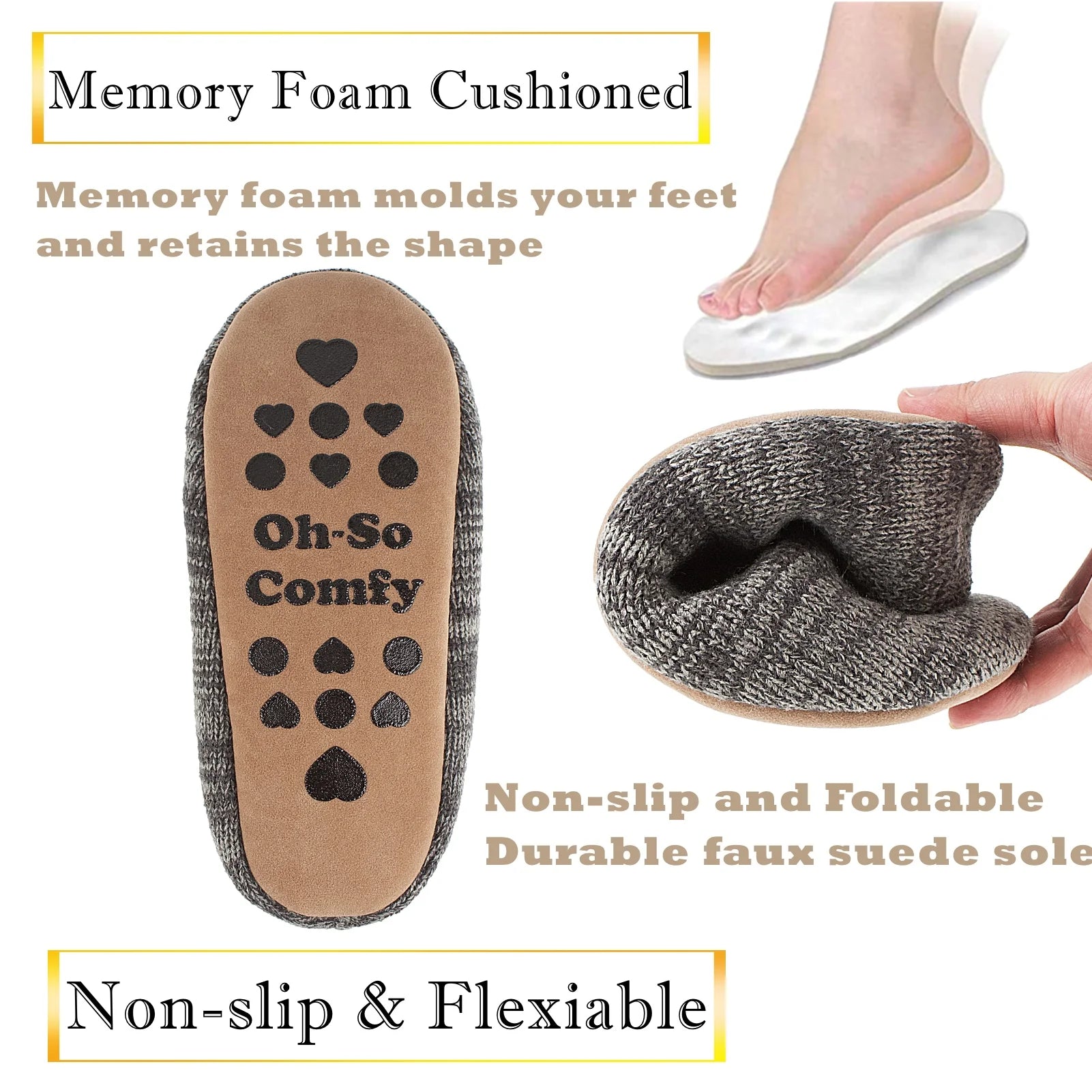 Cute Fuzzy Animal Slippers for Women Girls Teens Kids, Warm Fluffy Bedroom Socks Indoor, Cozy House Shoes Non-Slip Grip Soles, Winter Funny Gifts Unique