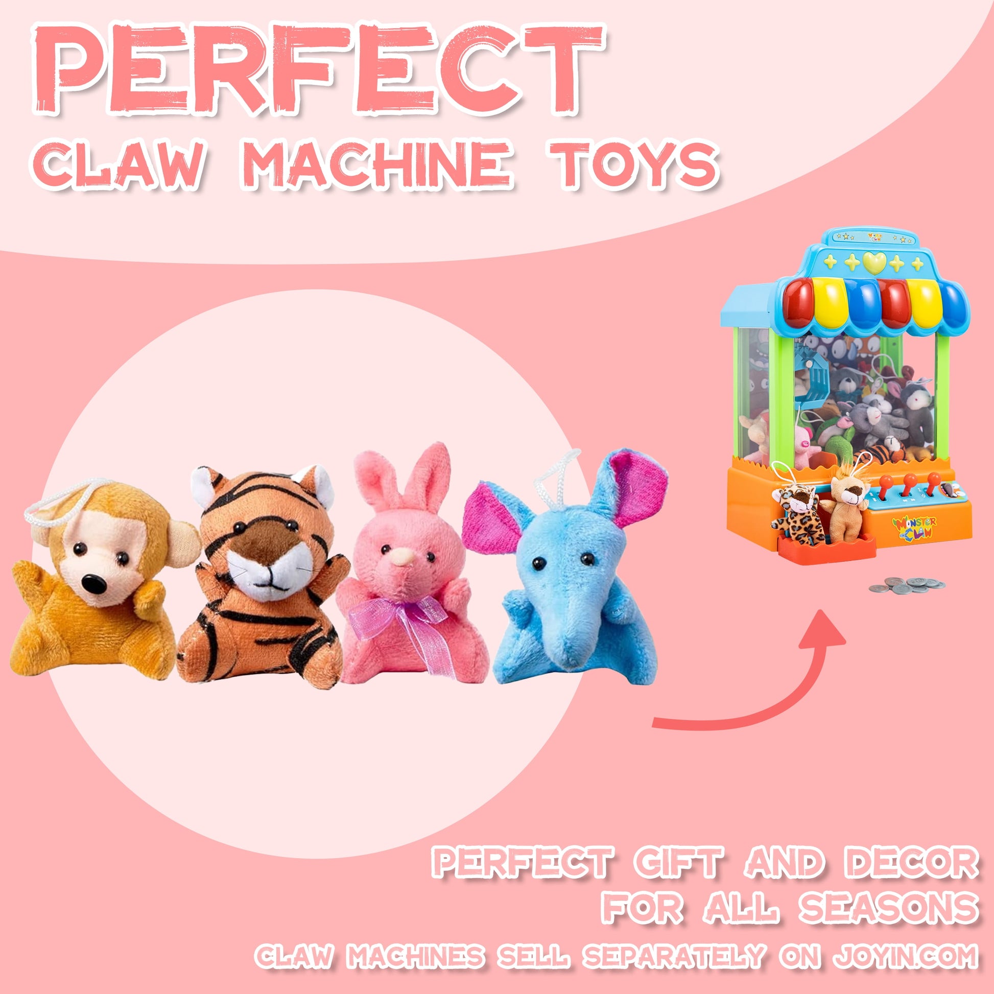 24 Pcs Party Favors for Kids 3" Mini Stuffed Animals Bulk Cute Small Plush Toys, Pinata Fillers, Animals Keychain Decoration for Boys Girls, Teacher Student Gifts Prizes, Birthday Supplies