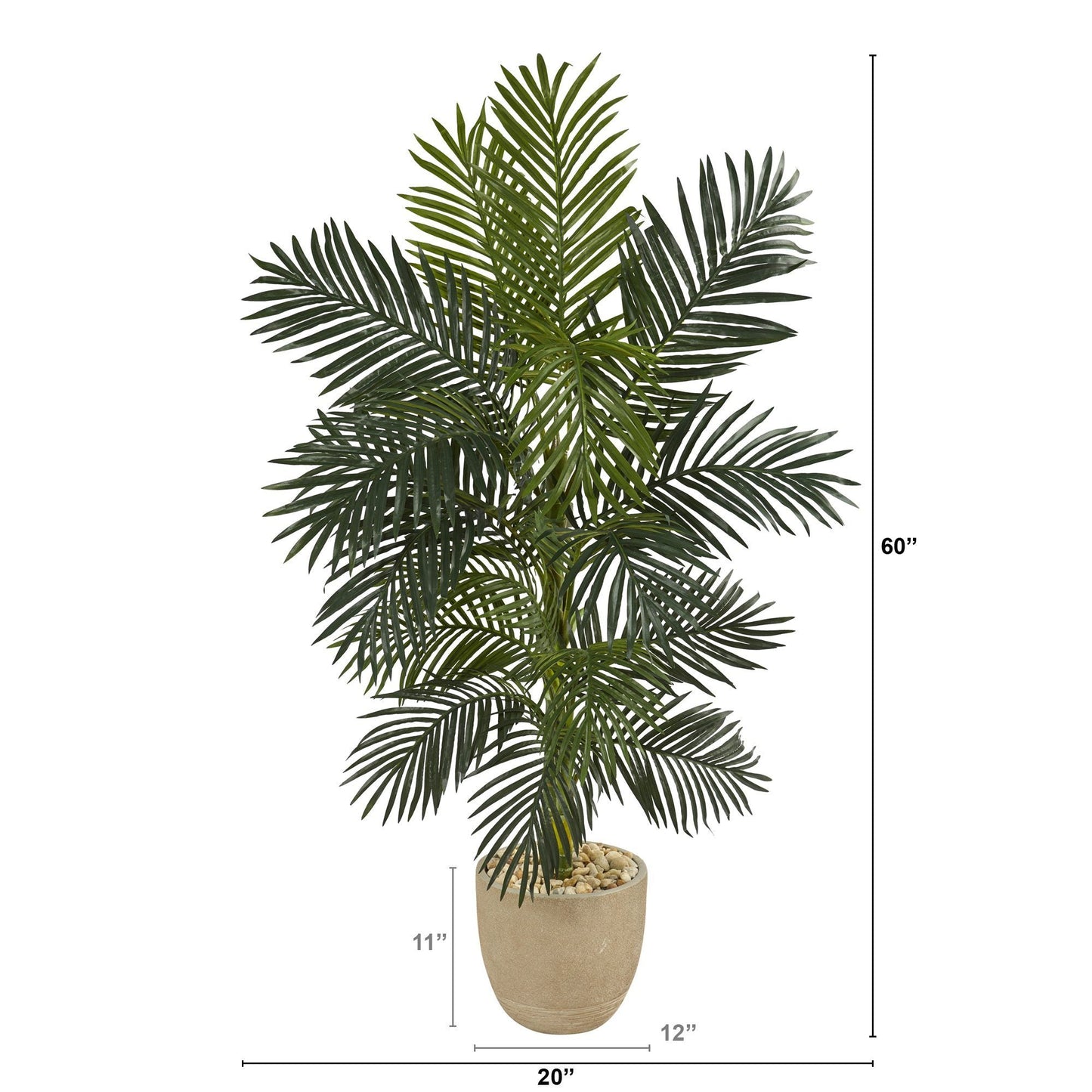 5ft Artificial Palm Tree in Planter