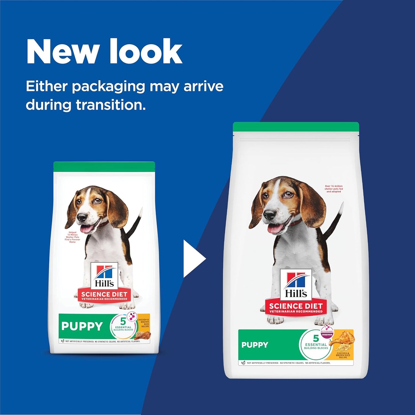 Puppy Dry Dog Food, Chicken & Brown Rice, 4.5 Lb. Bag