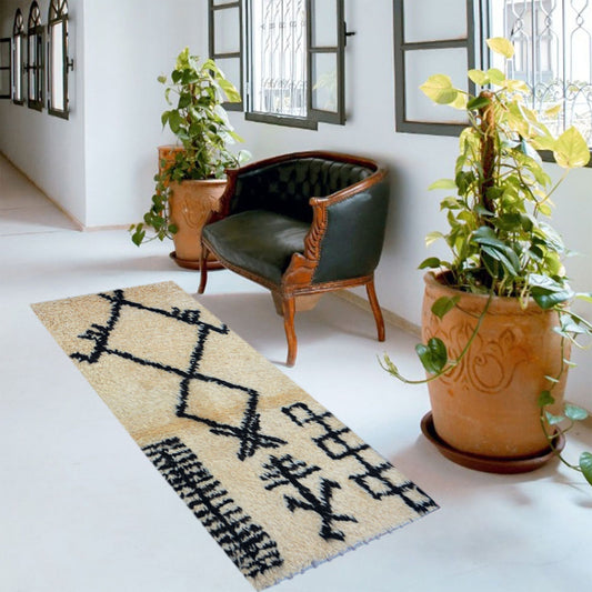 Moroccan Vanilla Soft Handknotted Rug-0