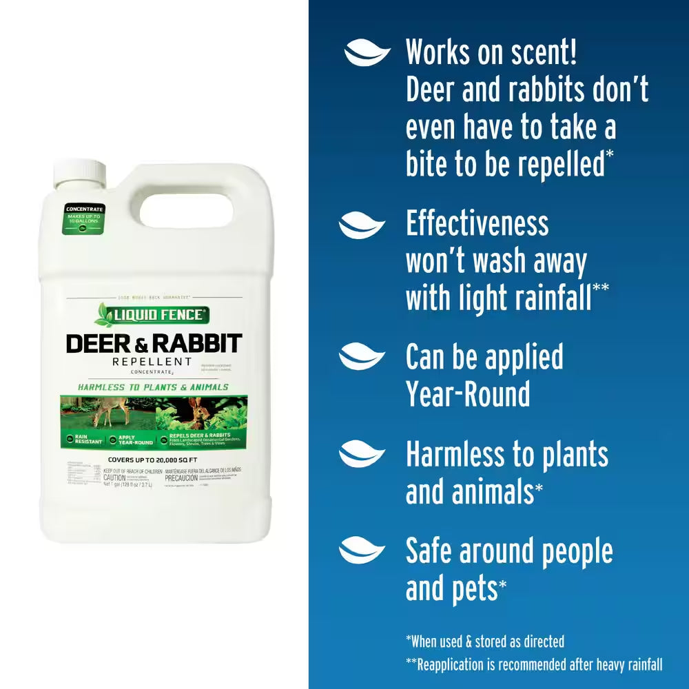 1 Gal. Deer and Rabbit Repellent Concentrate