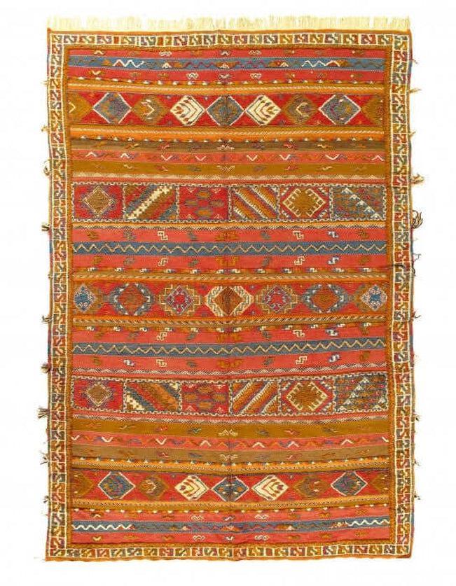 Canvello 1970s Antique Fine Hand Knotted Vintage Authentic Moroccon - 8'1'' X 12'