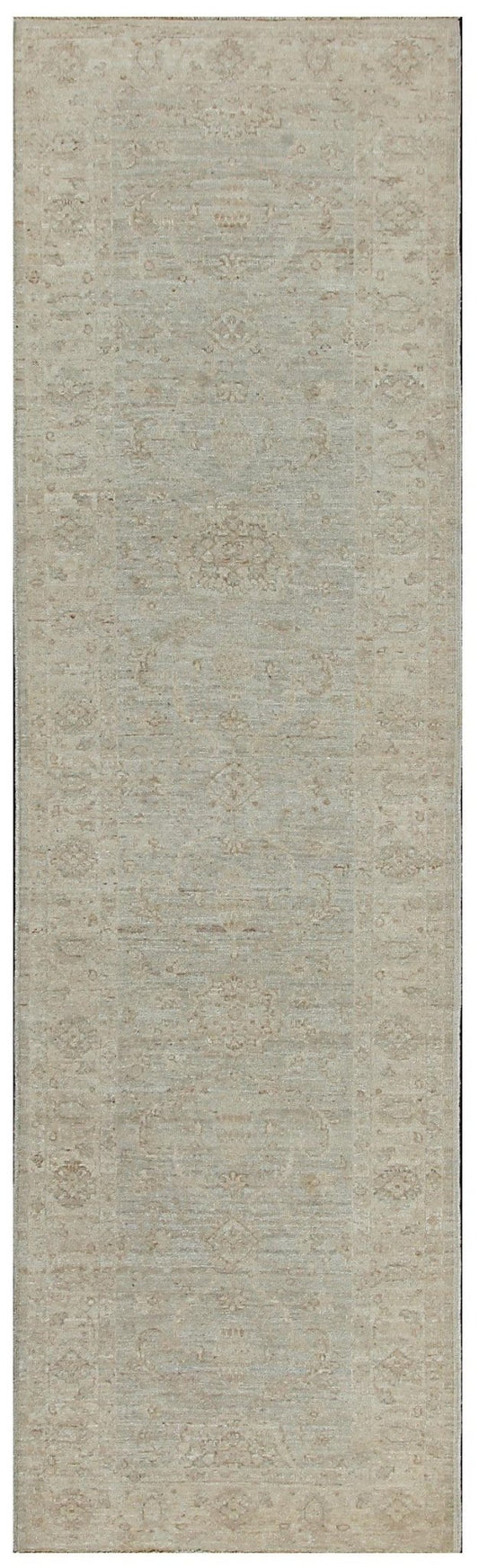 Canvello Ferehan Hand-Knotted Lamb's Wool Runner- 2'9" X 9'8"