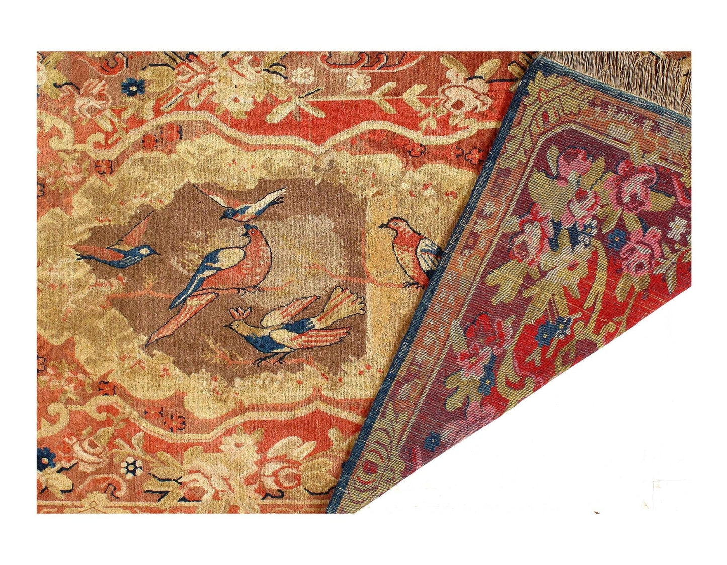 Canvello Fine Hand Knotted Antique Samarkand 4'7'' X 8'11''