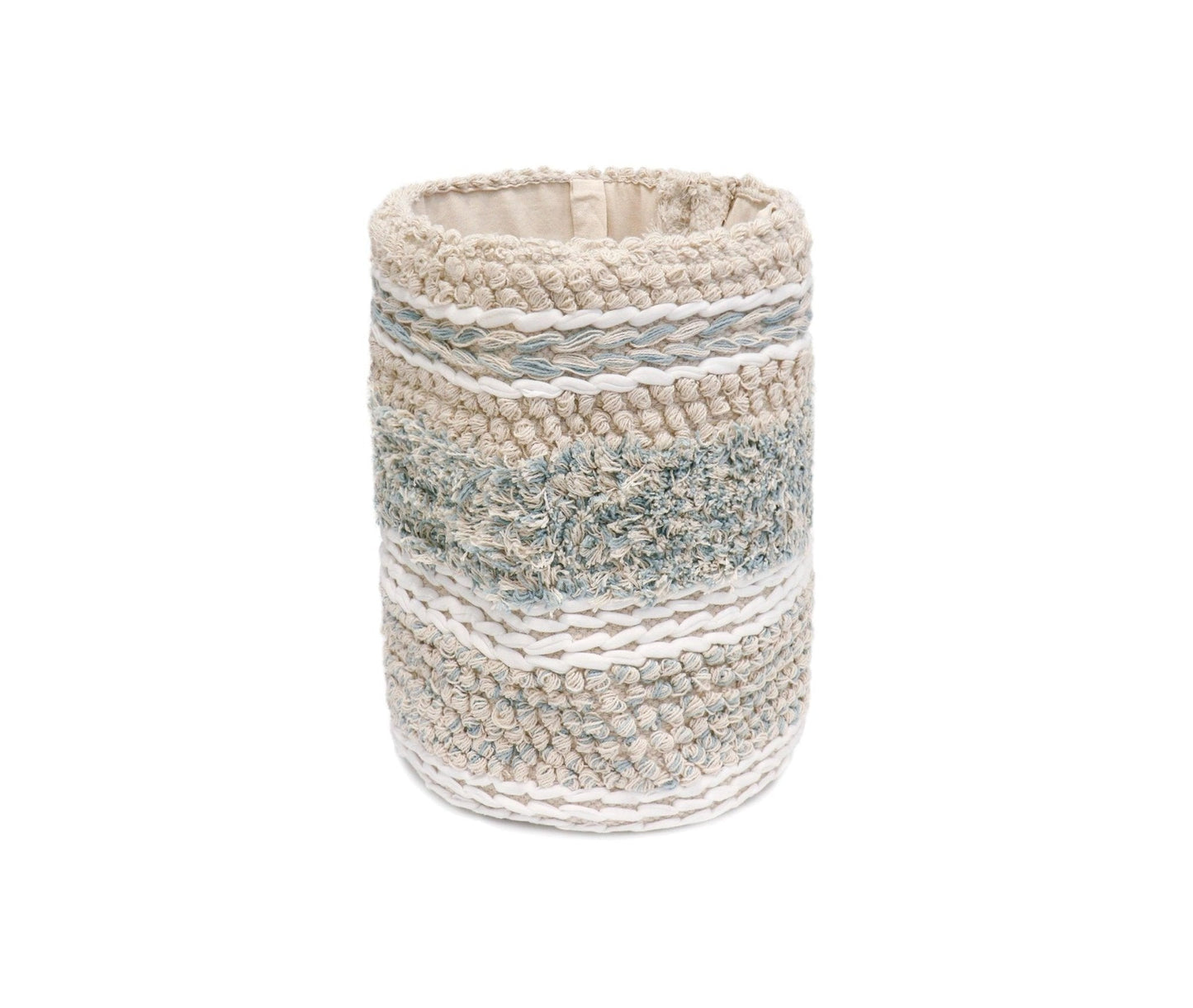 Canvello Grandcanyon 100% Cotton Braided Basket, Beige
