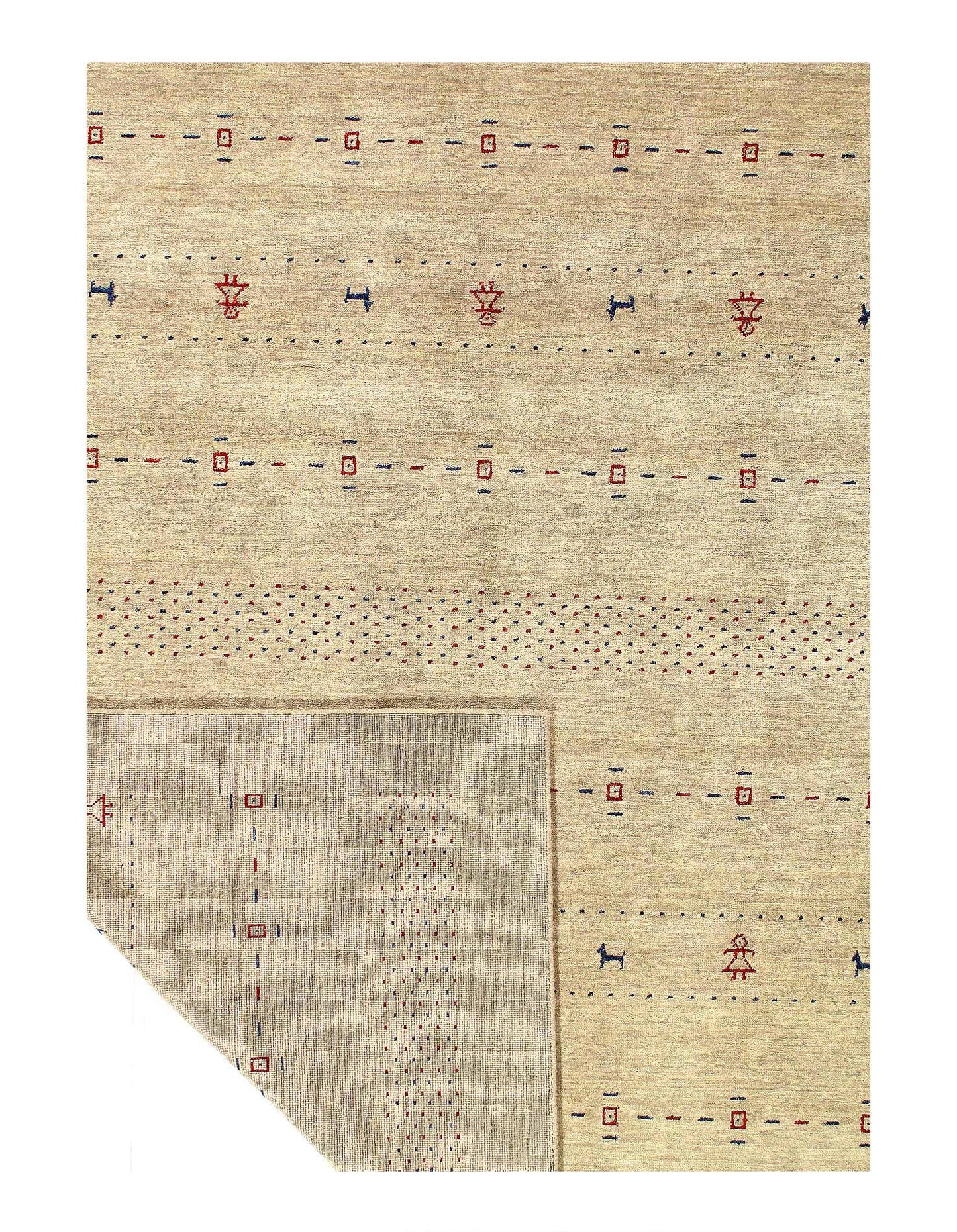 Canvello Hand Knotted Modern Gabbeh Rugs - 7'9'' X 9'11''