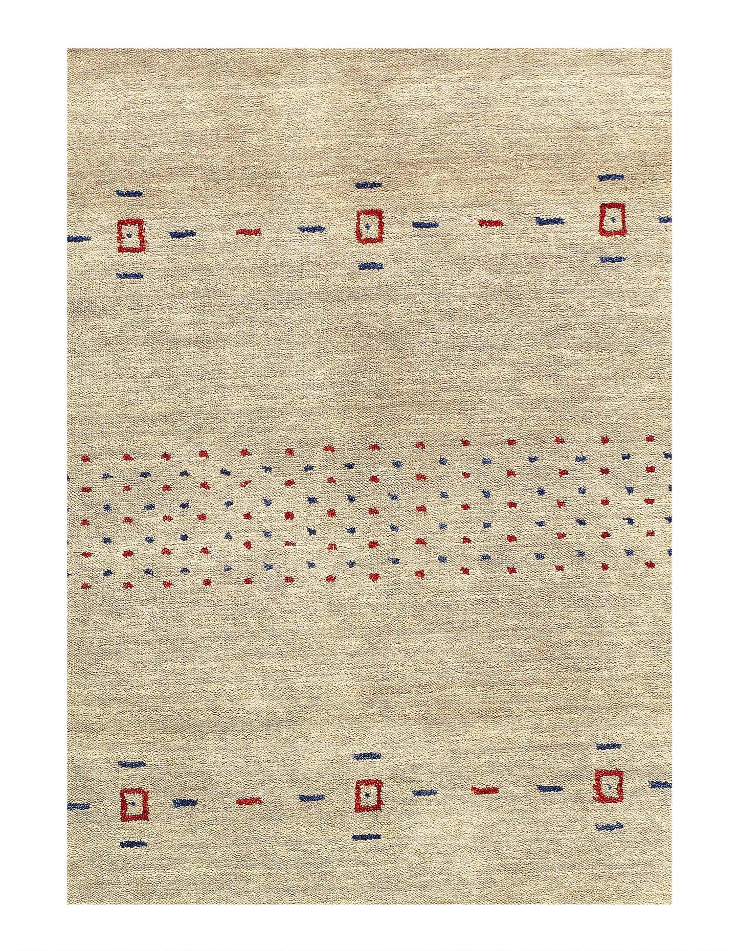 Canvello Hand Knotted Modern Gabbeh Rugs - 7'9'' X 9'11''