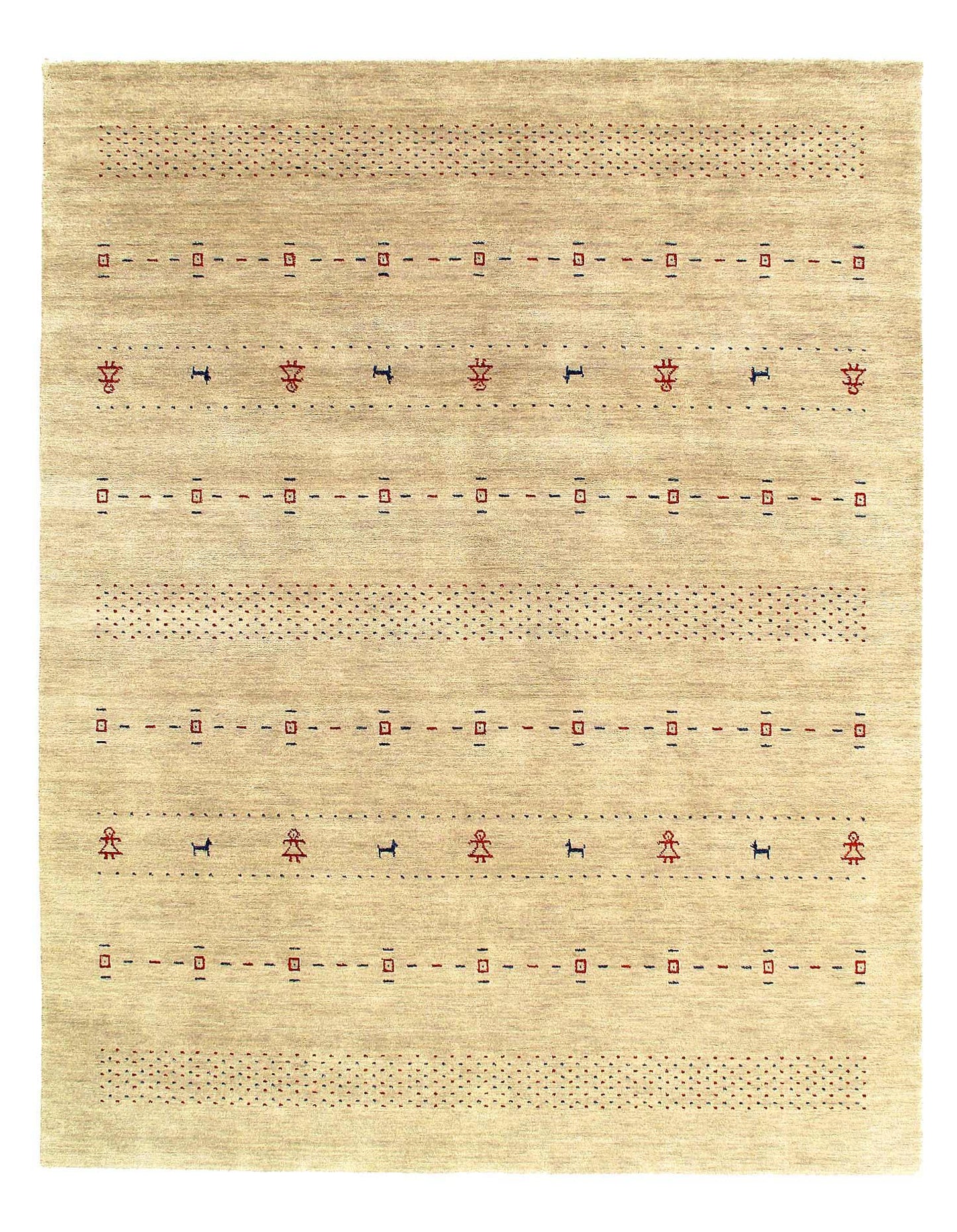 Canvello Hand Knotted Modern Gabbeh Rugs - 7'9'' X 9'11''