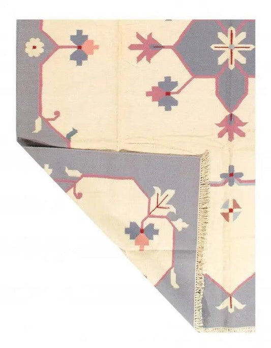 Canvello Ivory Color Hand Woven Rug 9' X 12'