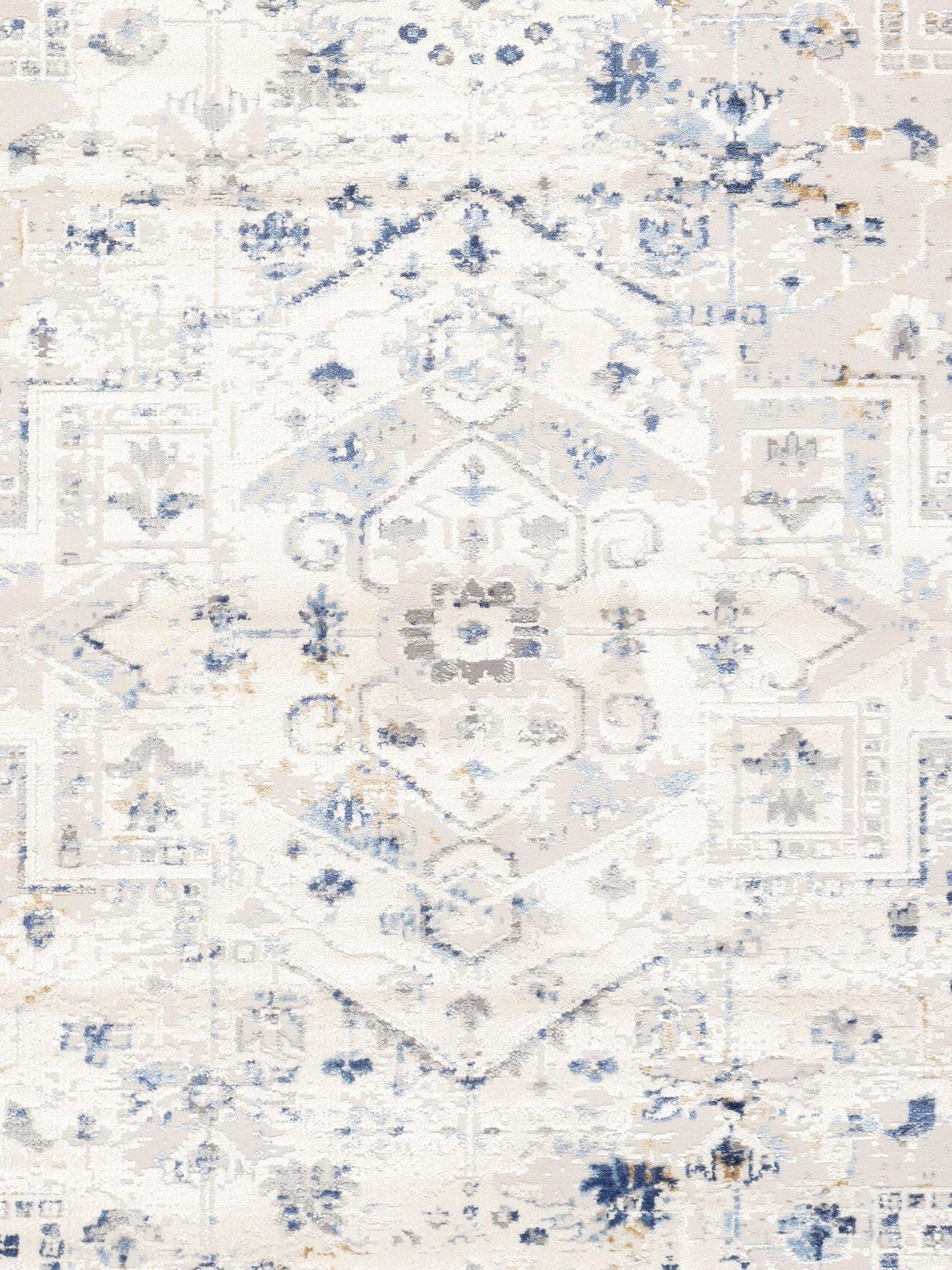 Canvello Light Grey Fabric Area Rug- 2' X 3'
