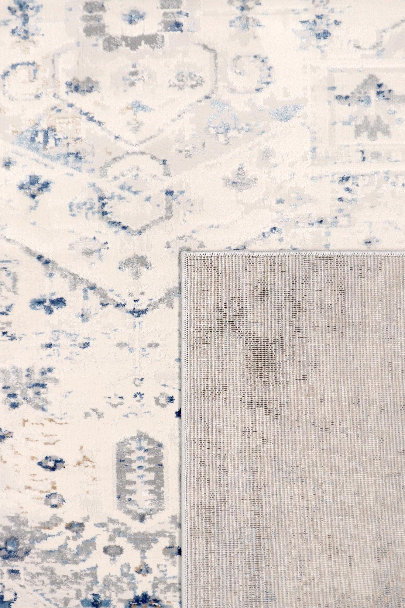Canvello Light Grey Fabric Area Rug- 2' X 3'