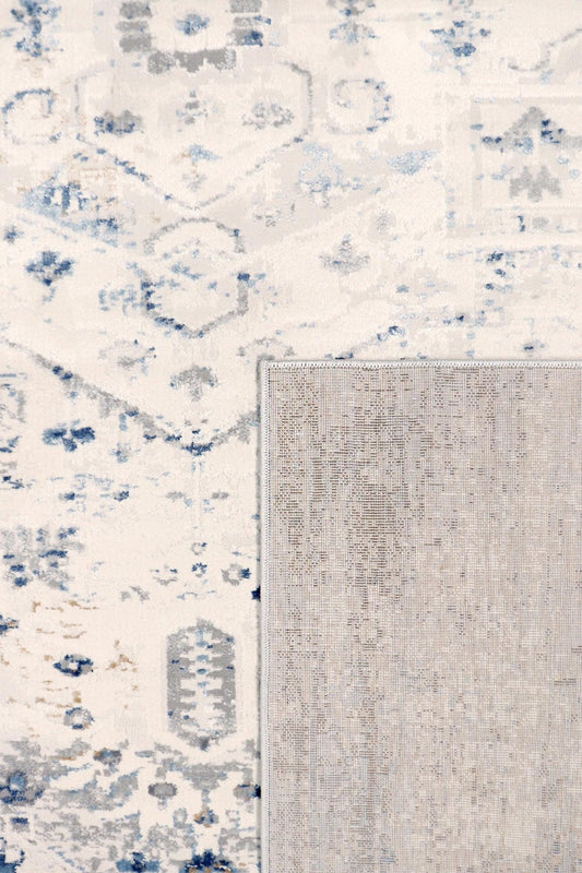Canvello Light Grey Fabric Area Rug- 2' X 3'