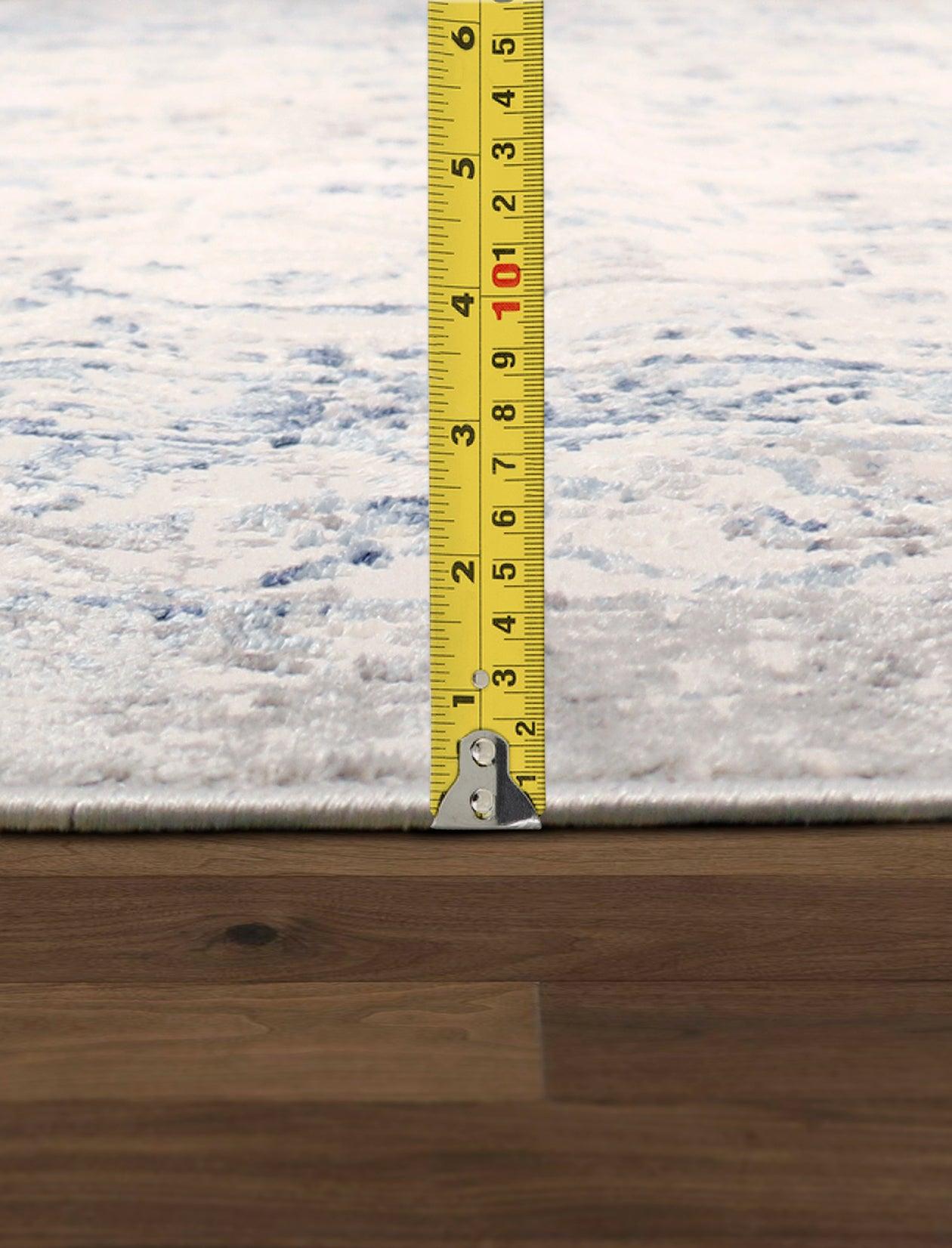Canvello Light Grey Fabric Area Rug- 2' X 3'