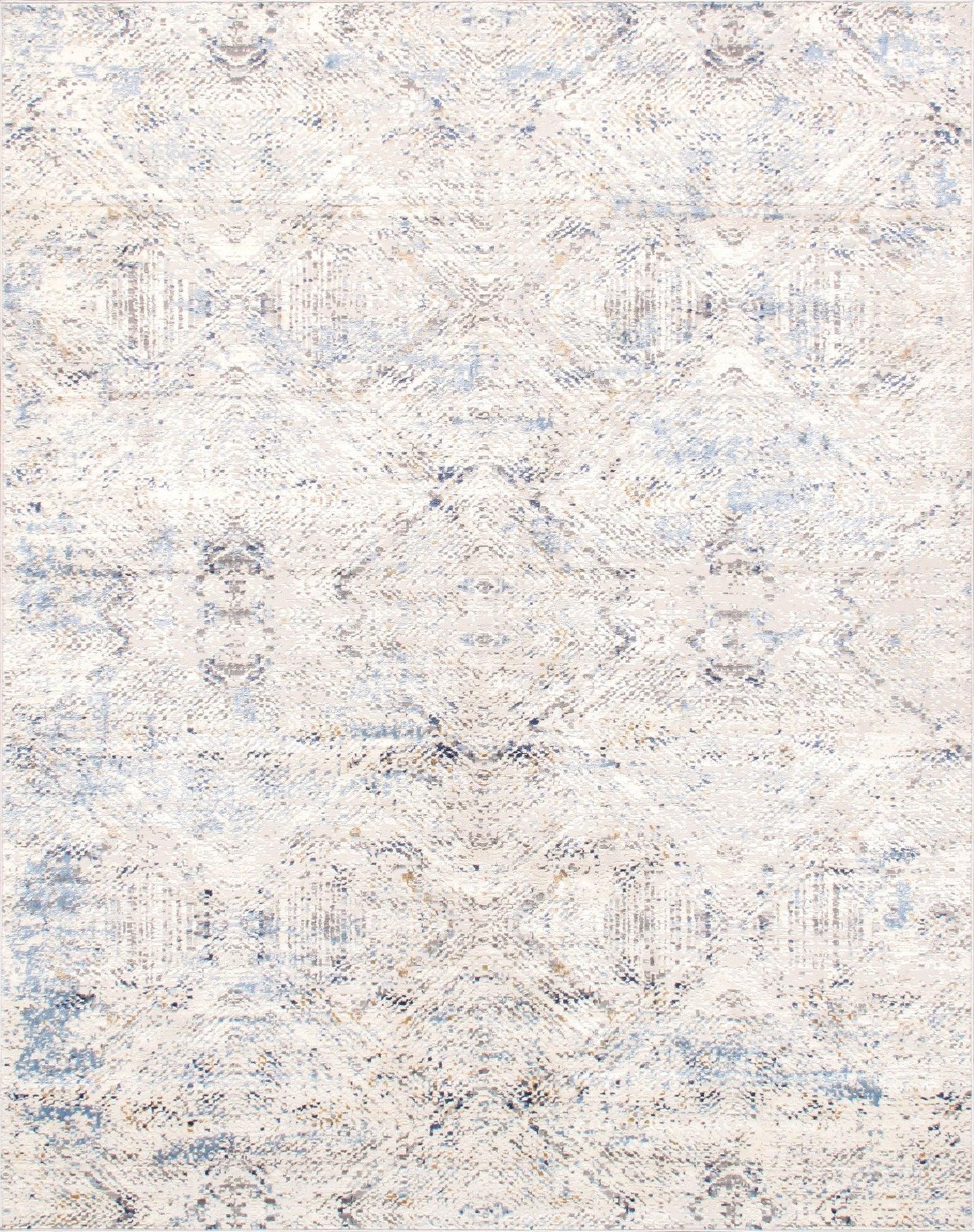 Canvello Light Grey Fabric Area Rug- 7'9" X 9'9"