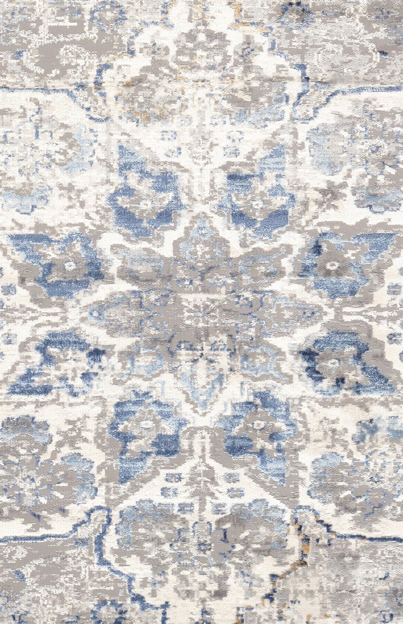 Canvello Light Grey Fabric Area Rug- 7'9" X 9'9"