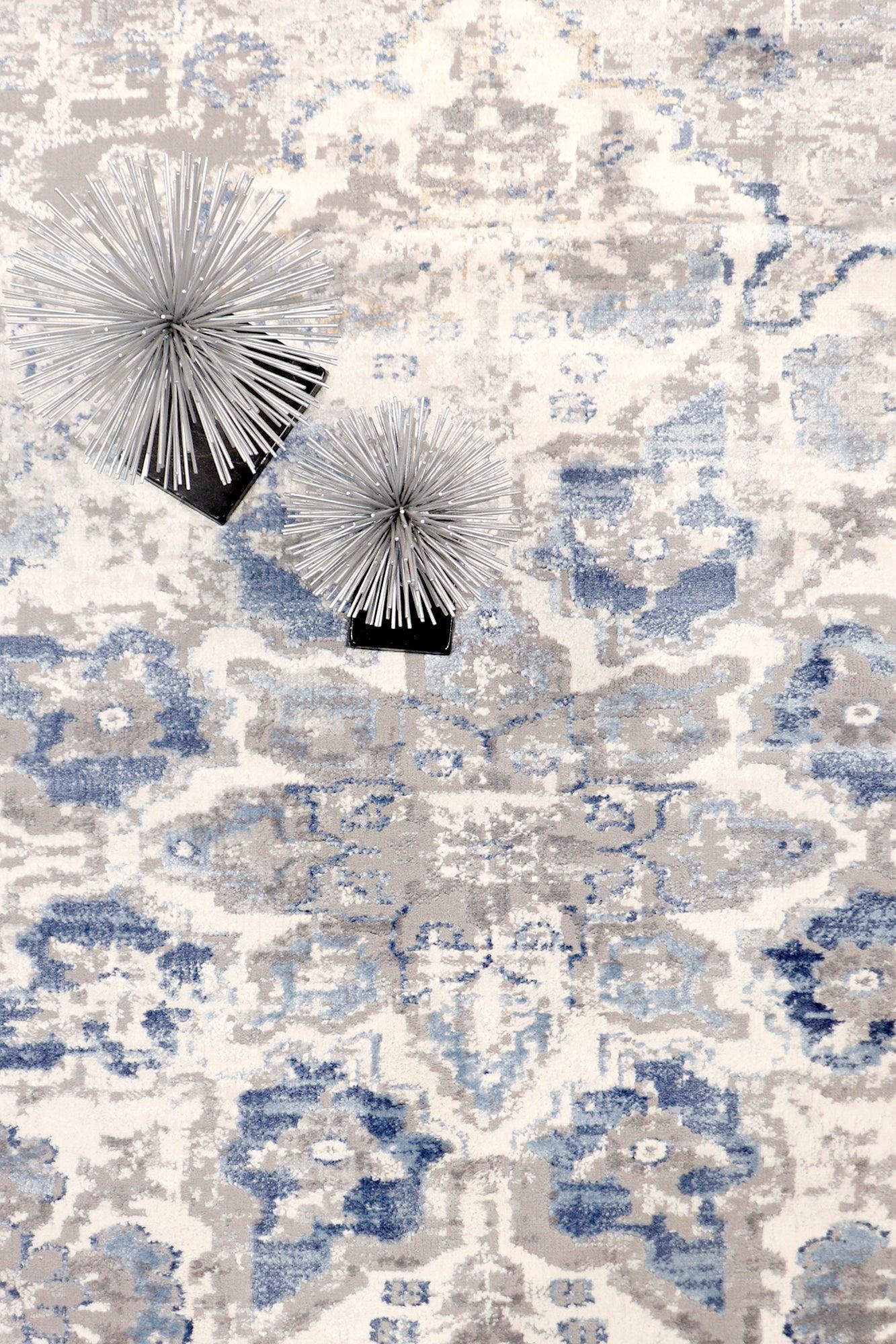 Canvello Light Grey Fabric Area Rug- 9'6" X 13'6"