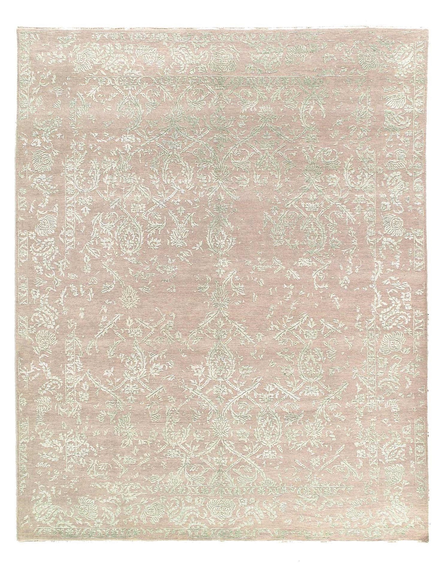 Canvello Modern Blue Grey Area Rugs - 8' x 10'