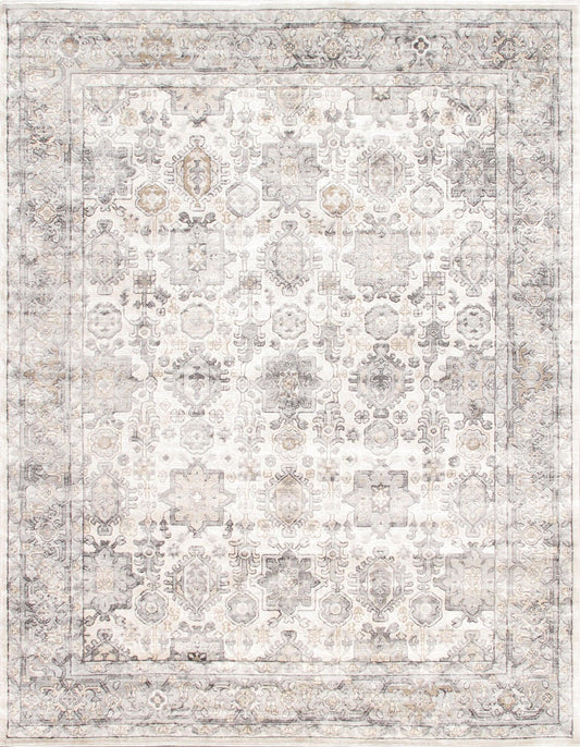 Canvello Modern Design Power Loom Area Rug- 4' X 6'