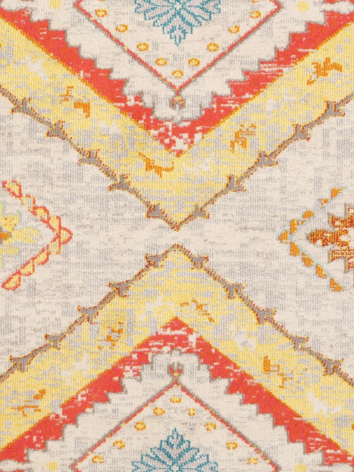 Canvello Modern Design Power Loom Area Rug- 4' X 6'