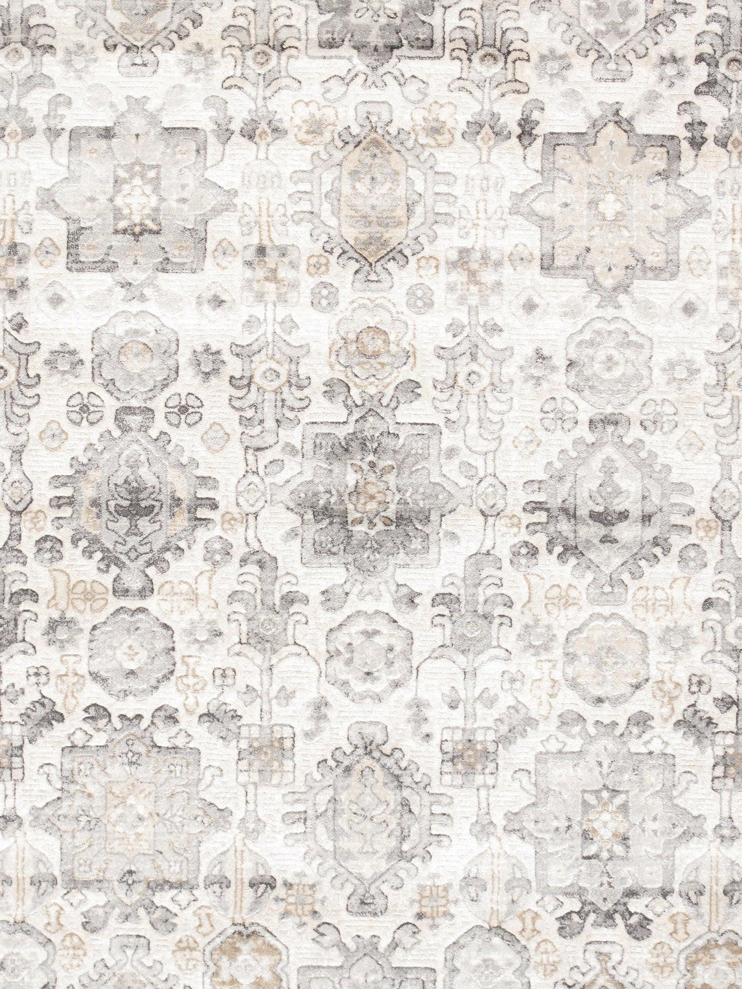 Canvello Modern Design Power Loom Area Rug- 4' X 6'
