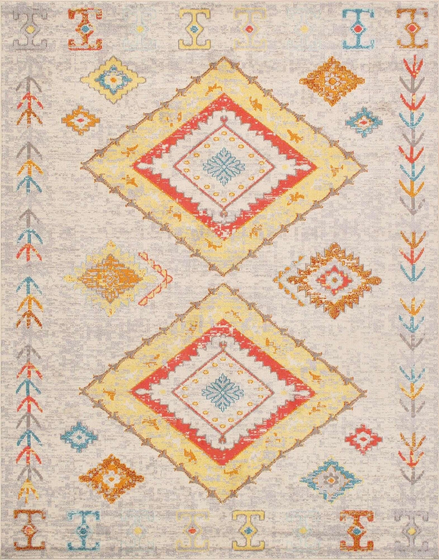 Canvello Modern Design Power Loom Area Rug- 4' X 6'