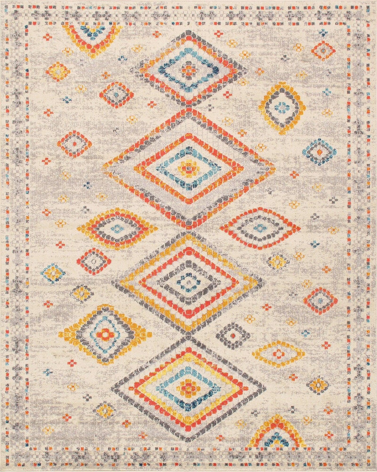 Canvello Modern Design Power Loom Area Rug- 5' X 8'
