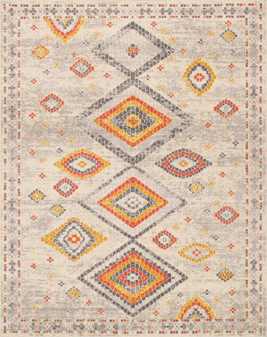 Canvello Modern Design Power Loom Area Rug - 8' X 10'
