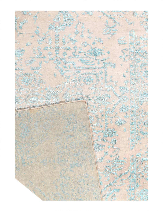 Canvello Modern Light Blue Rugs For Living Room - 6' X 8'11''