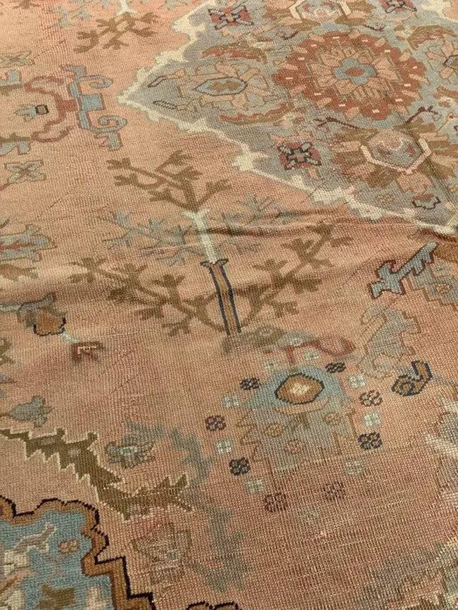 Canvello Salmon Turkish Oushak Rugs - 8'8" X 11'4"