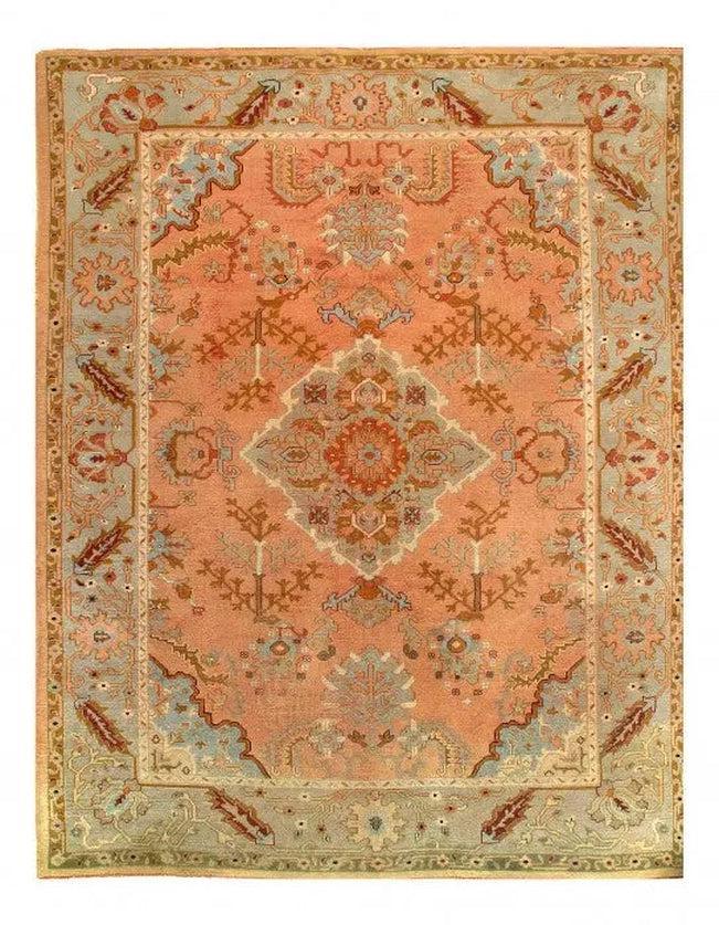 Canvello Salmon Turkish Oushak Rugs - 8'8" X 11'4"