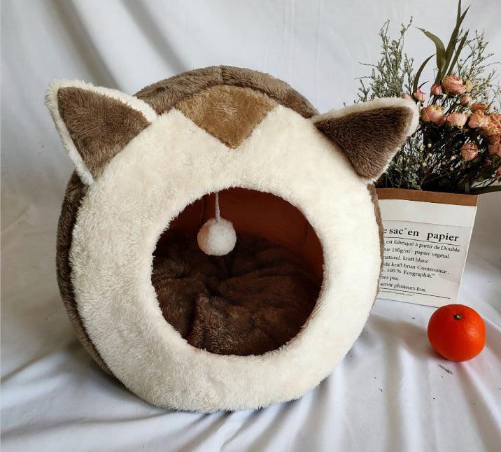 Cozycat Winter Hideaway: Warm And Stylish Cat Litter Kennel-4