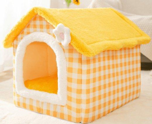 Cozyfold Pet House: Foldable Winter Bed & Enclosed Cave For Dogs And Cats