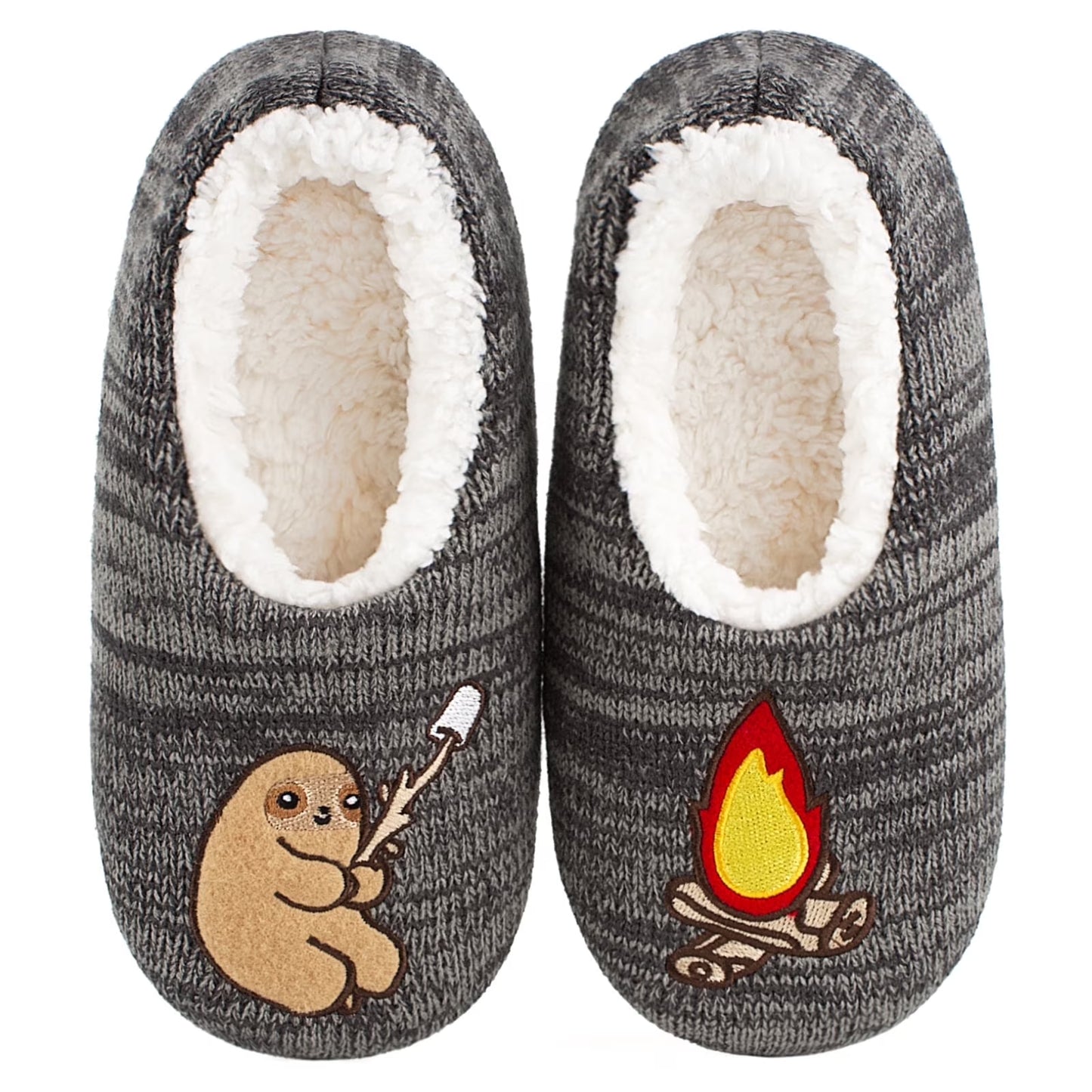 Cute Fuzzy Animal Slippers for Women Girls Teens Kids, Warm Fluffy Bedroom Socks Indoor, Cozy House Shoes Non-Slip Grip Soles, Winter Funny Gifts Unique