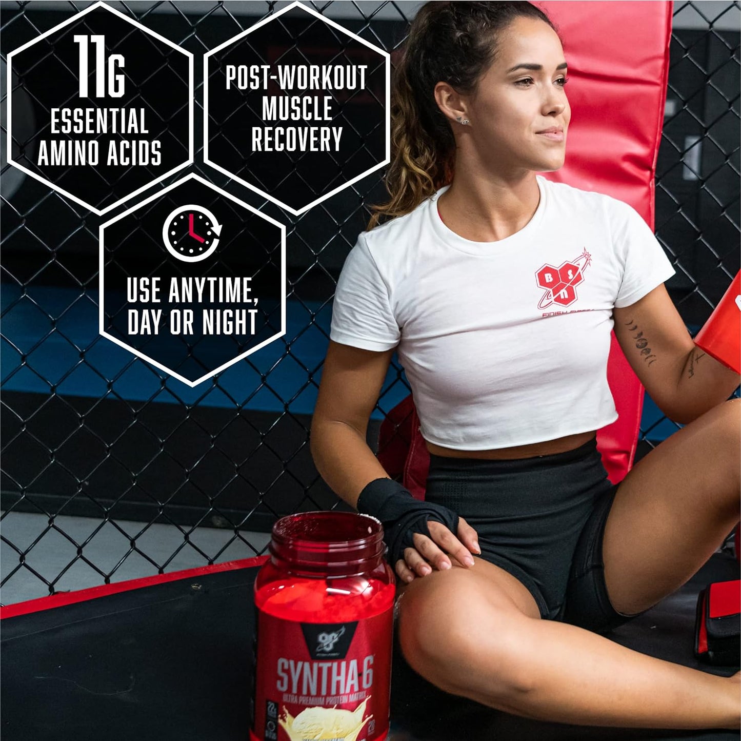 SYNTHA-6 Edge Powder, Low Sugar, Strawberry Milkshake, 48 Servings | Premium Hydrolyzed Whey and Micellar Casein Blend for Muscle Gain, Low Sugar, 24G Protein, Keto Friendly