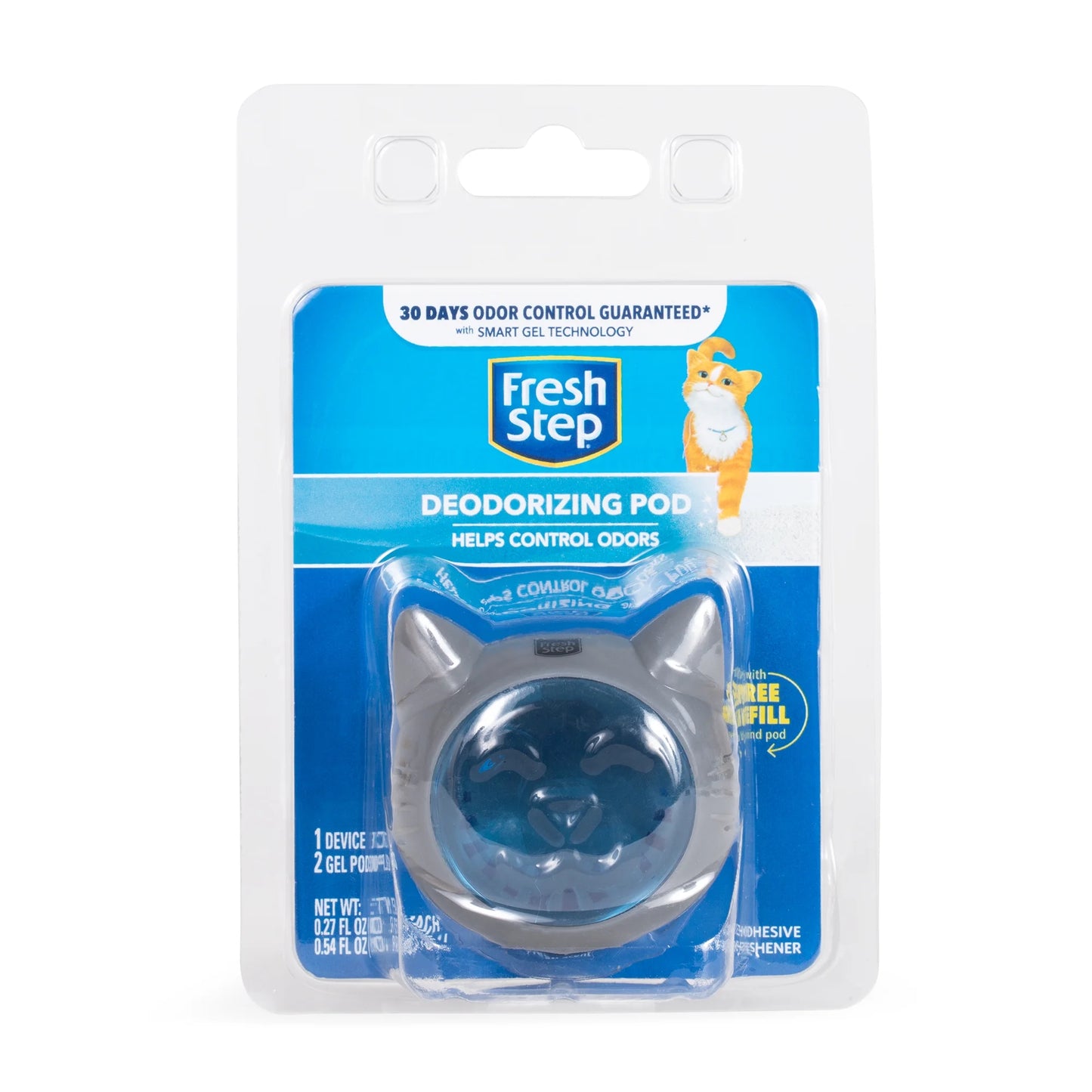 Litter Box Deodorizing Gel Pods, Cat Litter Box Deodorizer 1 Adhesive Pod 2 Refills