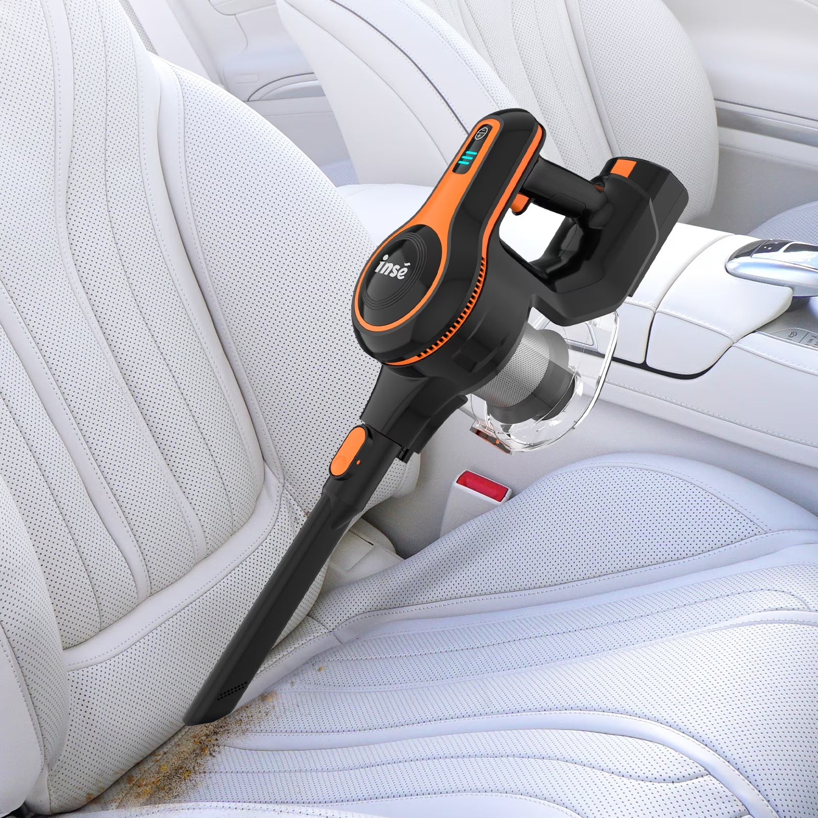 Cordless Vacuum Cleaner,25Kpa Powerful Stick Vacuum,6-In-1 Rechargeable Vacuum with 2500Mah Battery up to 45Mins Runtime,300W Brushless Motor Cordless Vacuum for Pet Hair Hard Floor Carpet