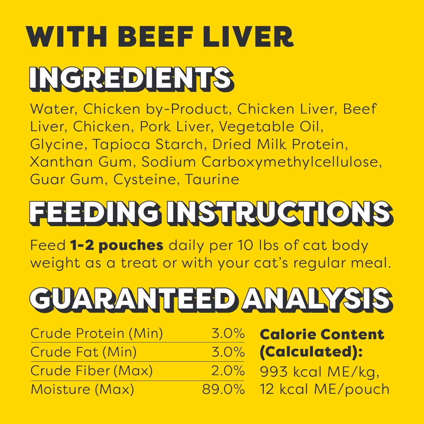 Creamy Puree Squeezable Lickable Cat Treats, Wet Cat Treats with Beef Liver and Cheese Variety Pack, 0.42 Oz. Tubes, 24 Count