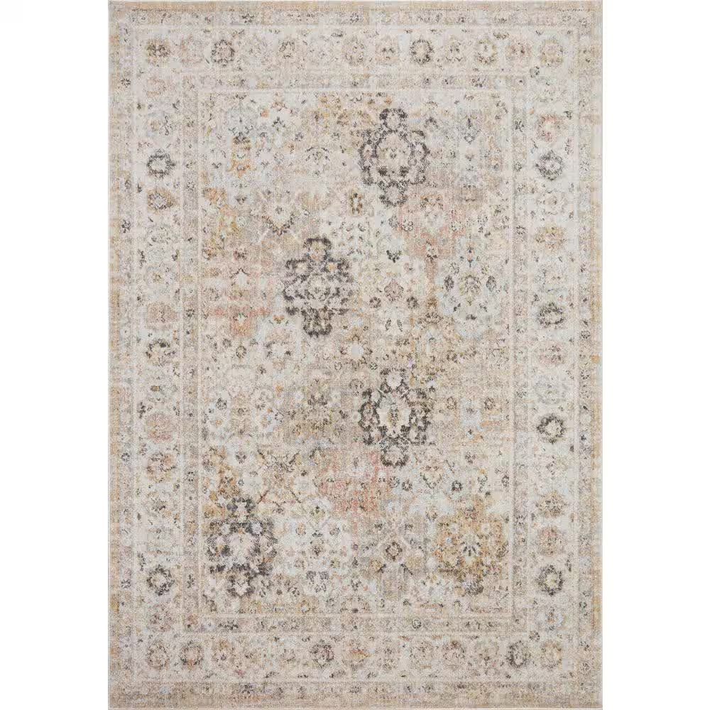 Monroe Beige/Multi 2 Ft. 6 In. X 4 Ft. Traditional Area Rug