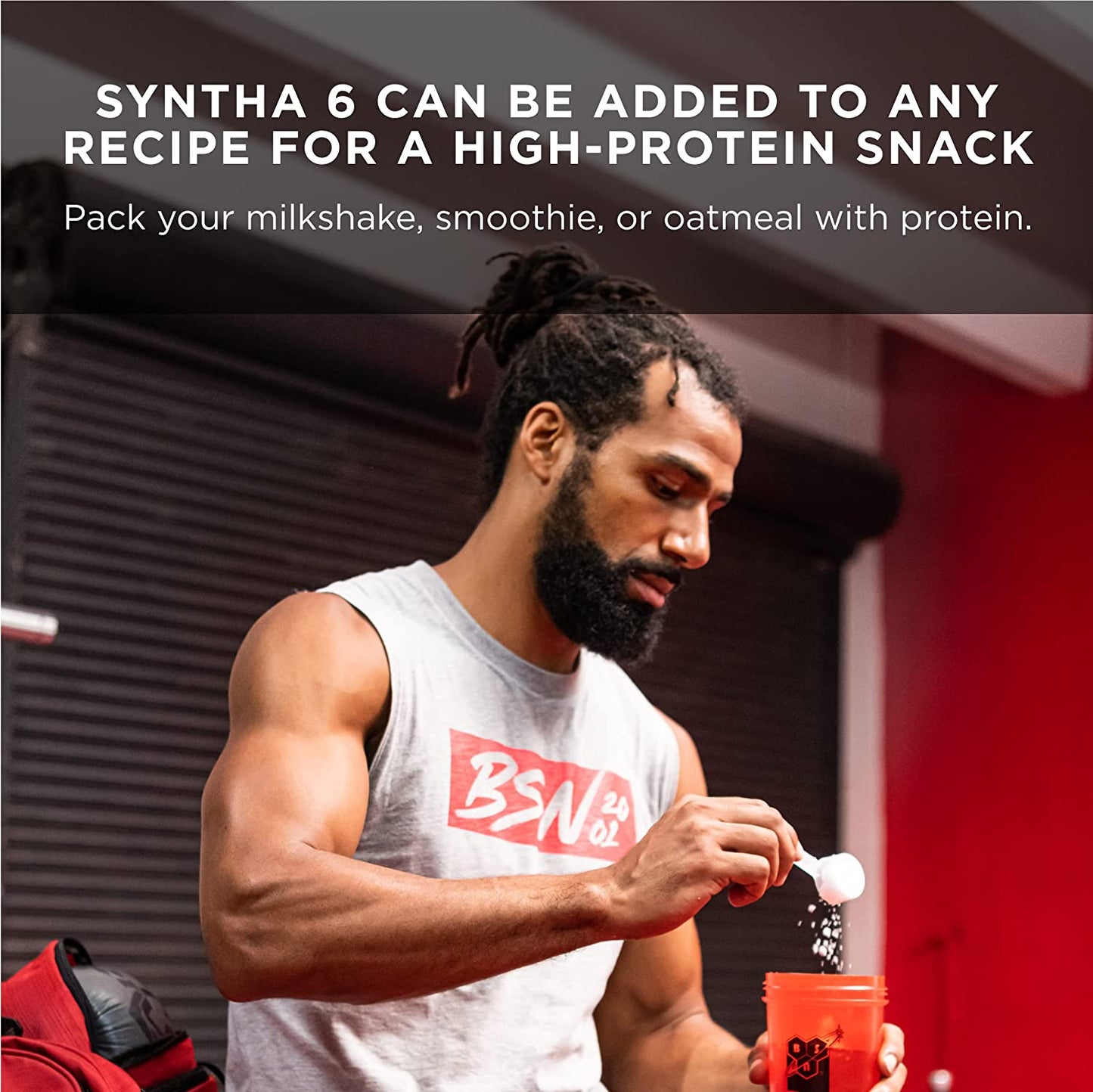 SYNTHA-6 Edge Powder, Low Sugar, Strawberry Milkshake, 48 Servings | Premium Hydrolyzed Whey and Micellar Casein Blend for Muscle Gain, Low Sugar, 24G Protein, Keto Friendly