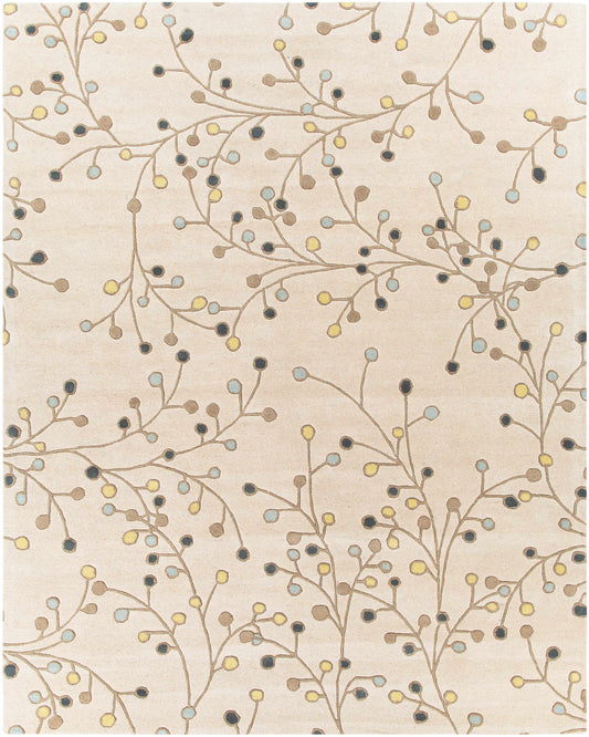 Beige Elsu Wool Rug