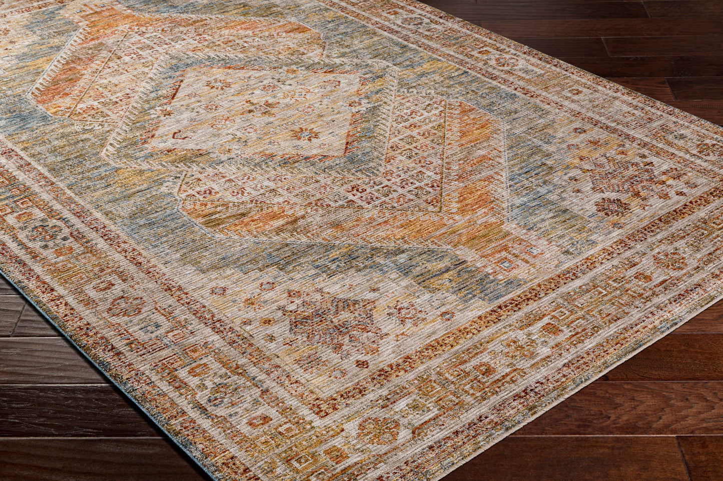 Moya Cream Rich Textured Traditional Rug
