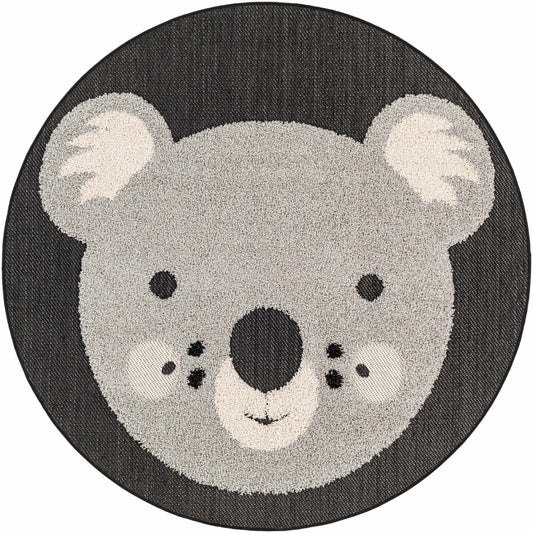Kids Koala Animal Print Nursery Area Rug