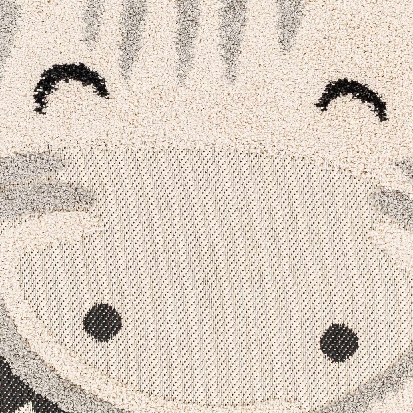 Kids Giraffe Bowtie Animal Print Nursery Area Rug